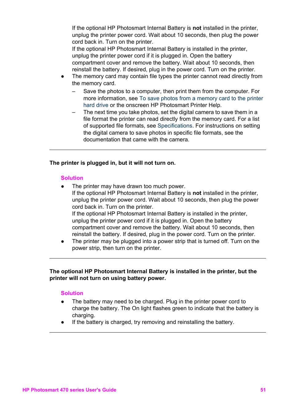 HP 470 series User Manual | Page 56 / 77