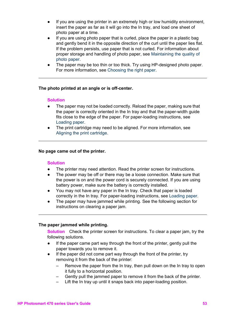 HP 470 series User Manual | Page 58 / 77