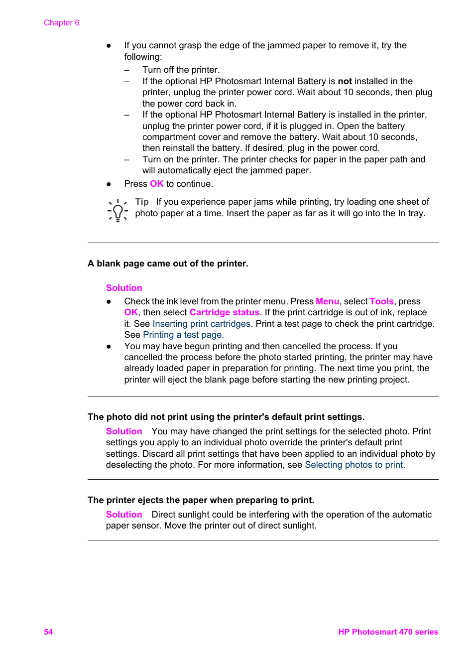 HP 470 series User Manual | Page 59 / 77