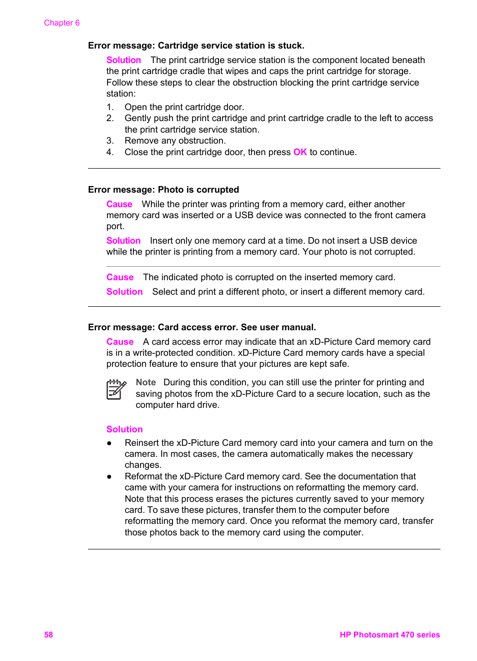 HP 470 series User Manual | Page 63 / 77