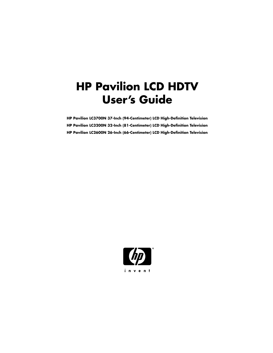 HP LC3700N User Manual | 118 pages