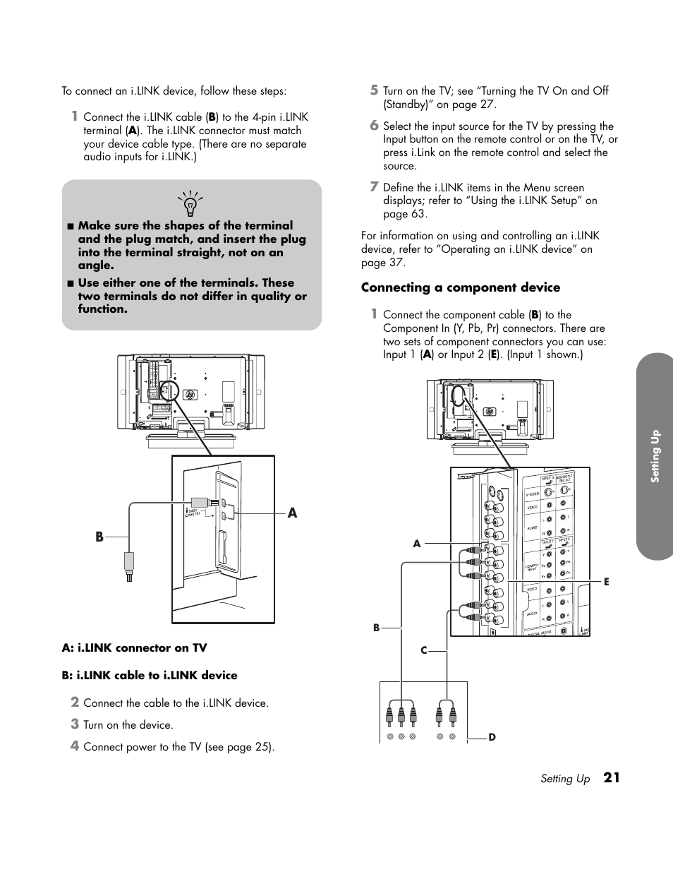 Component video | HP LC3700N User Manual | Page 31 / 118
