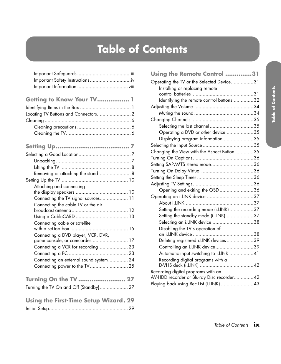 HP LC3700N User Manual | Page 9 / 118