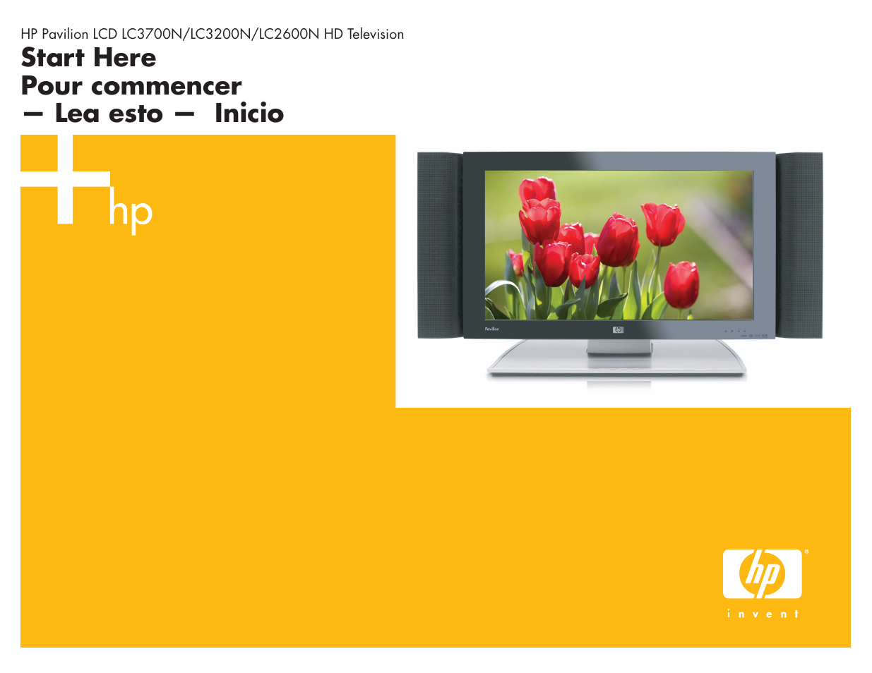 Start here guide, Start here pour commencer — lea esto — inicio | HP LC3700N User Manual | Page 96 / 118