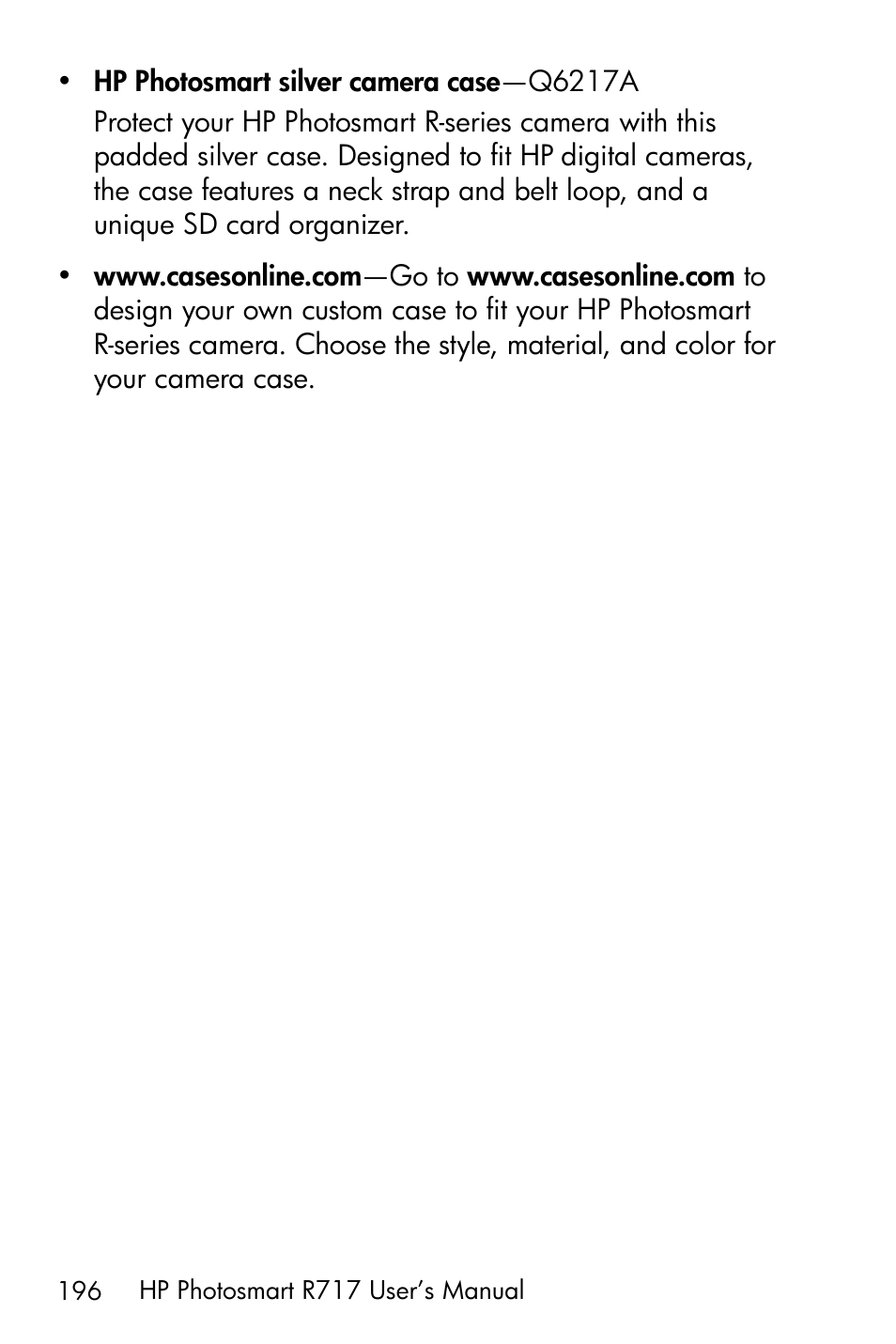 HP R717 User Manual | Page 196 / 217
