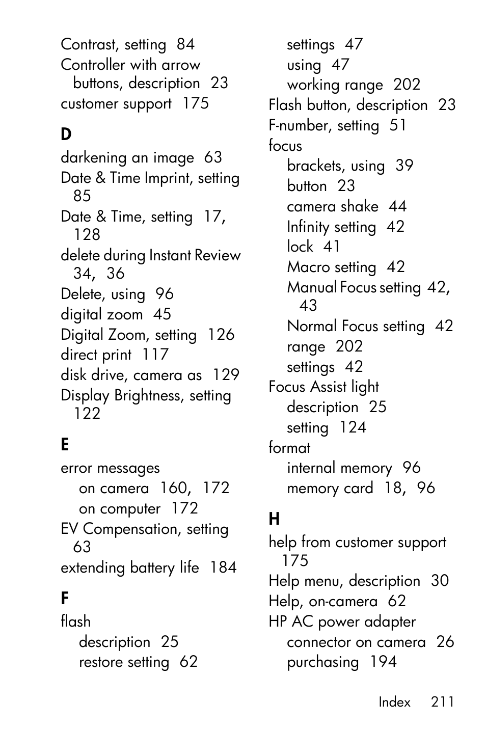 HP R717 User Manual | Page 211 / 217