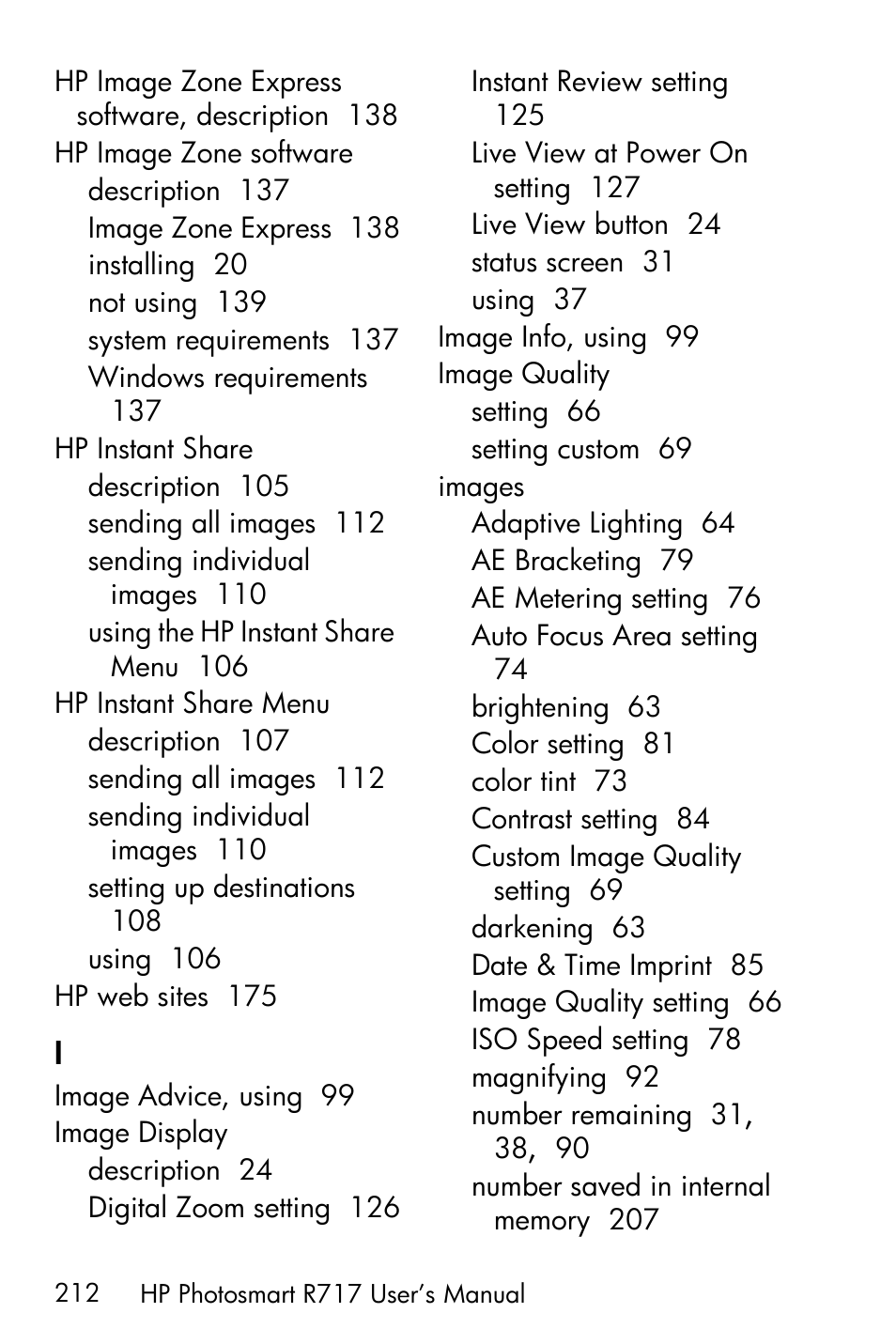 HP R717 User Manual | Page 212 / 217