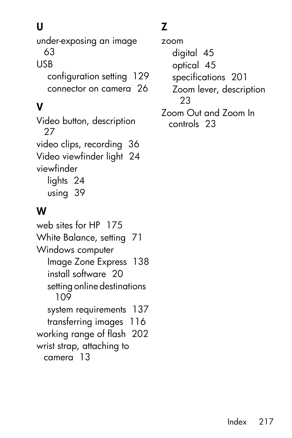 HP R717 User Manual | Page 217 / 217