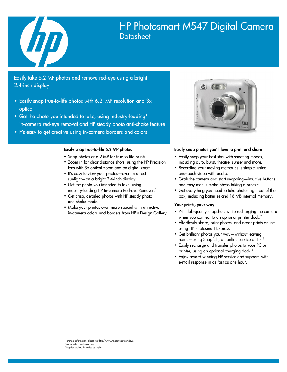 HP M547 User Manual | 2 pages