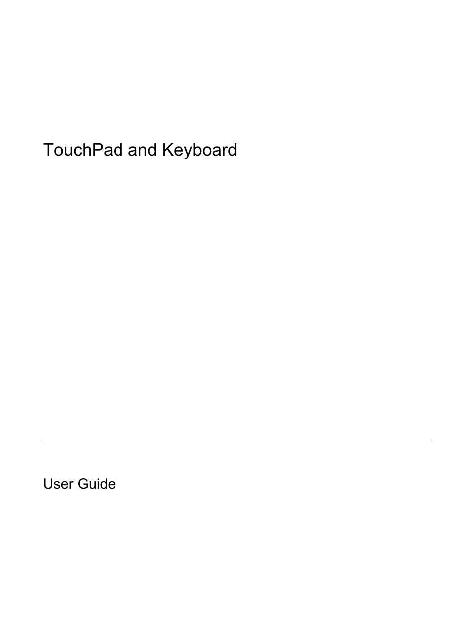 HP TouchPad and Keyboard User Manual | 15 pages