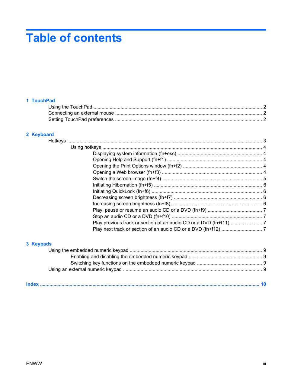 HP TouchPad and Keyboard User Manual | Page 3 / 15