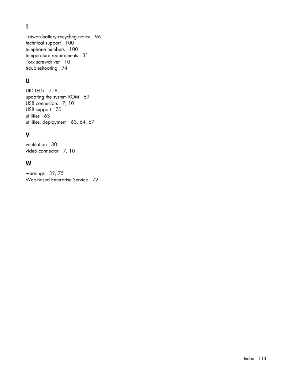 HP ProLiant DL380 User Manual | Page 113 / 113