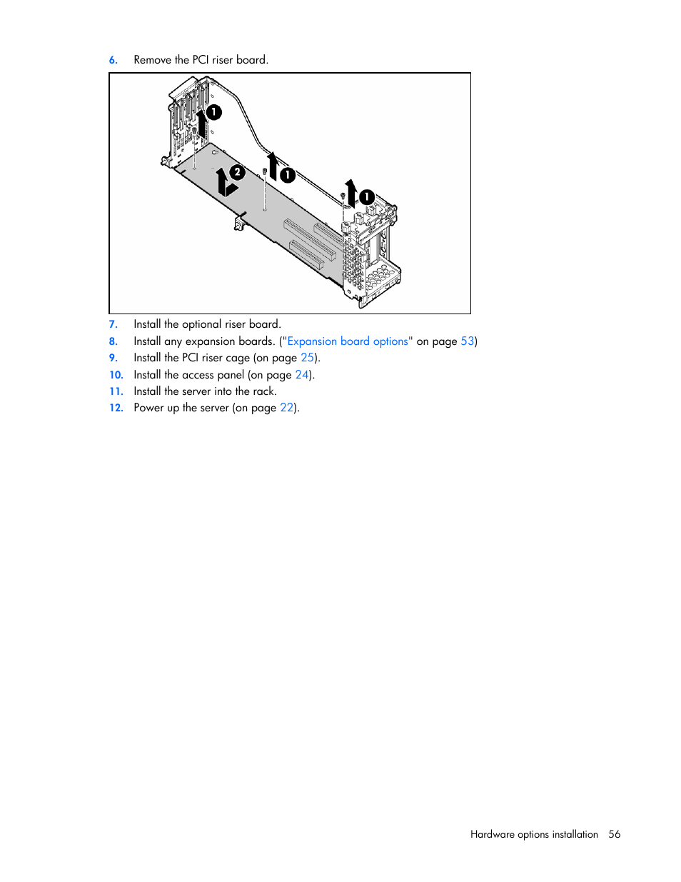 HP ProLiant DL380 User Manual | Page 56 / 113