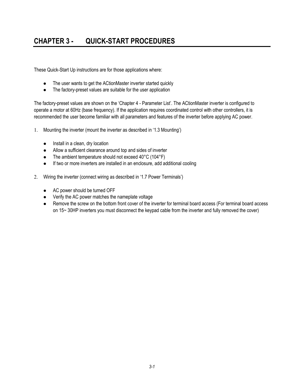 Chapter 3 - quick-start procedures | HP 30 HP30 User Manual | Page 41 / 218