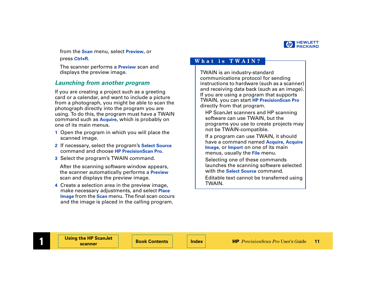 Launching from another program | HP 6200C User Manual | Page 11 / 110