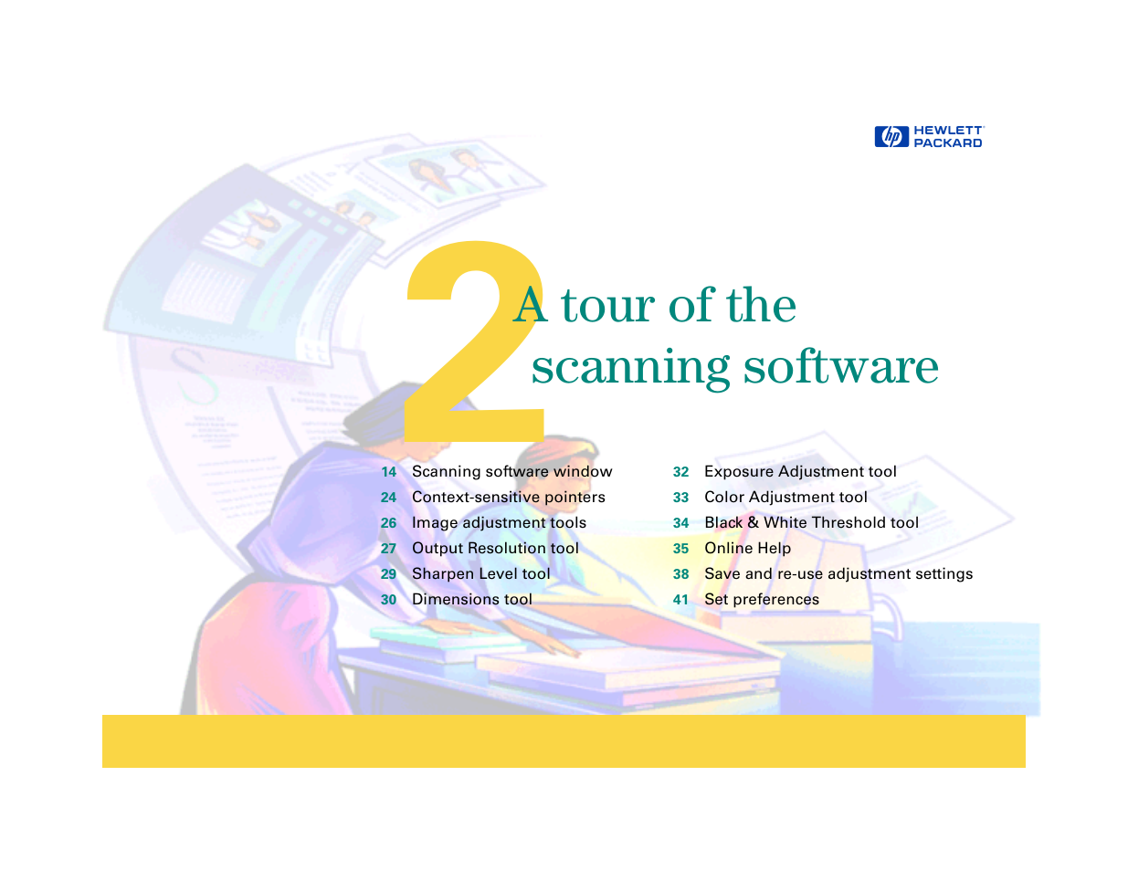 A tour of the scanning software, A tour of the scanning software 13, A tour of the scanning software 2 | HP 6200C User Manual | Page 13 / 110