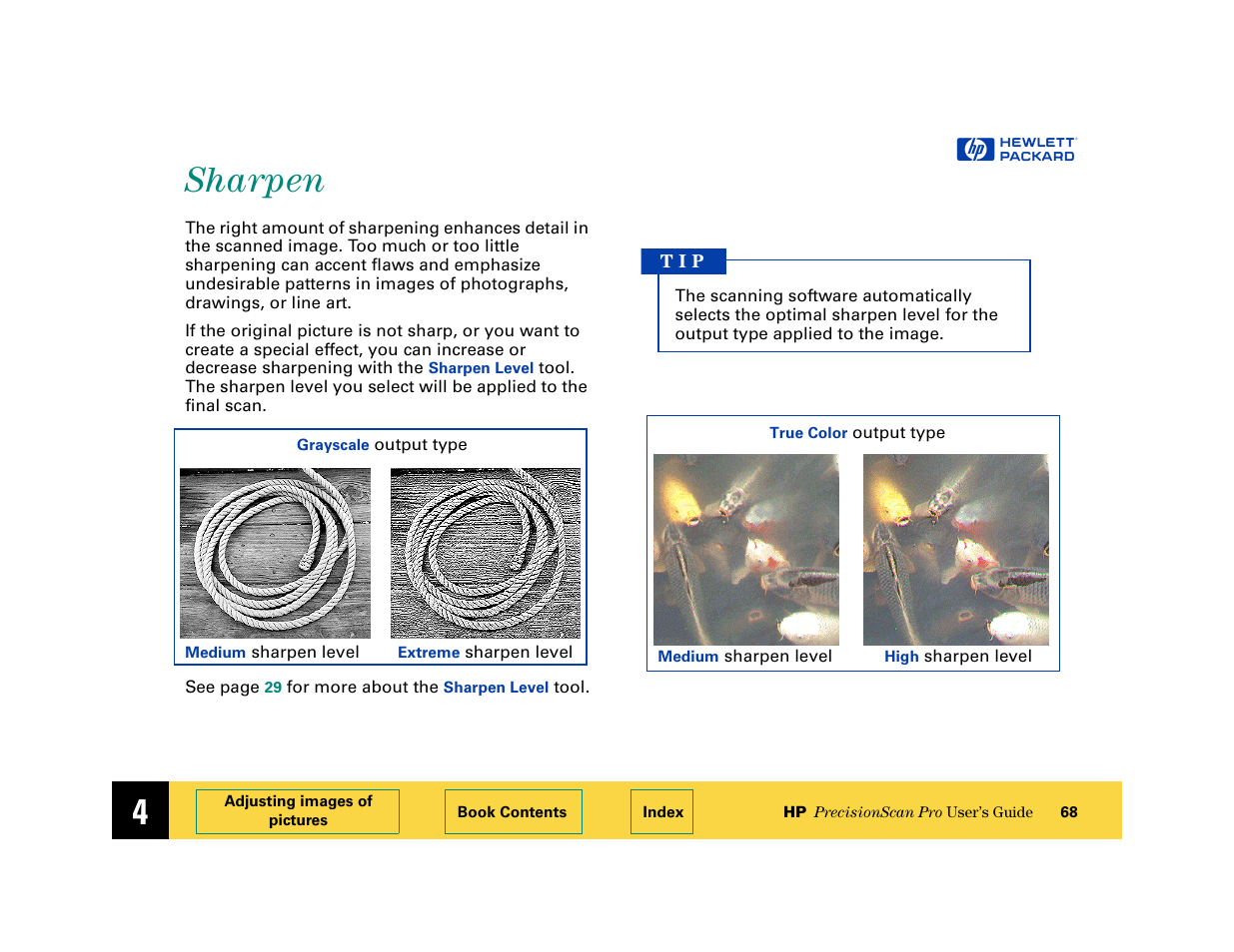 Sharpen, Sharpen 68 | HP 6200C User Manual | Page 68 / 110