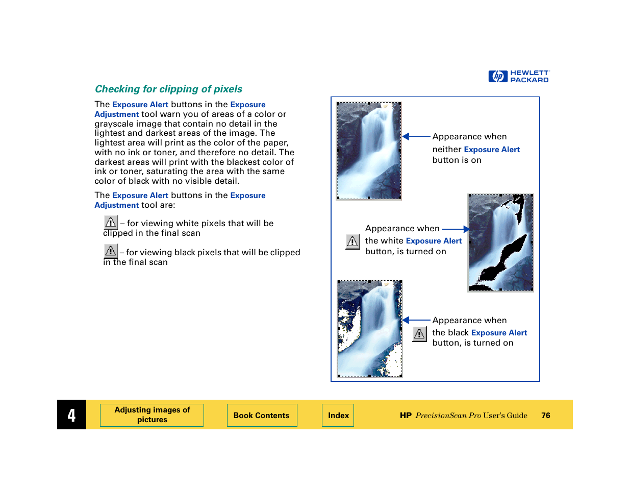 Checking for clipping of pixels | HP 6200C User Manual | Page 76 / 110