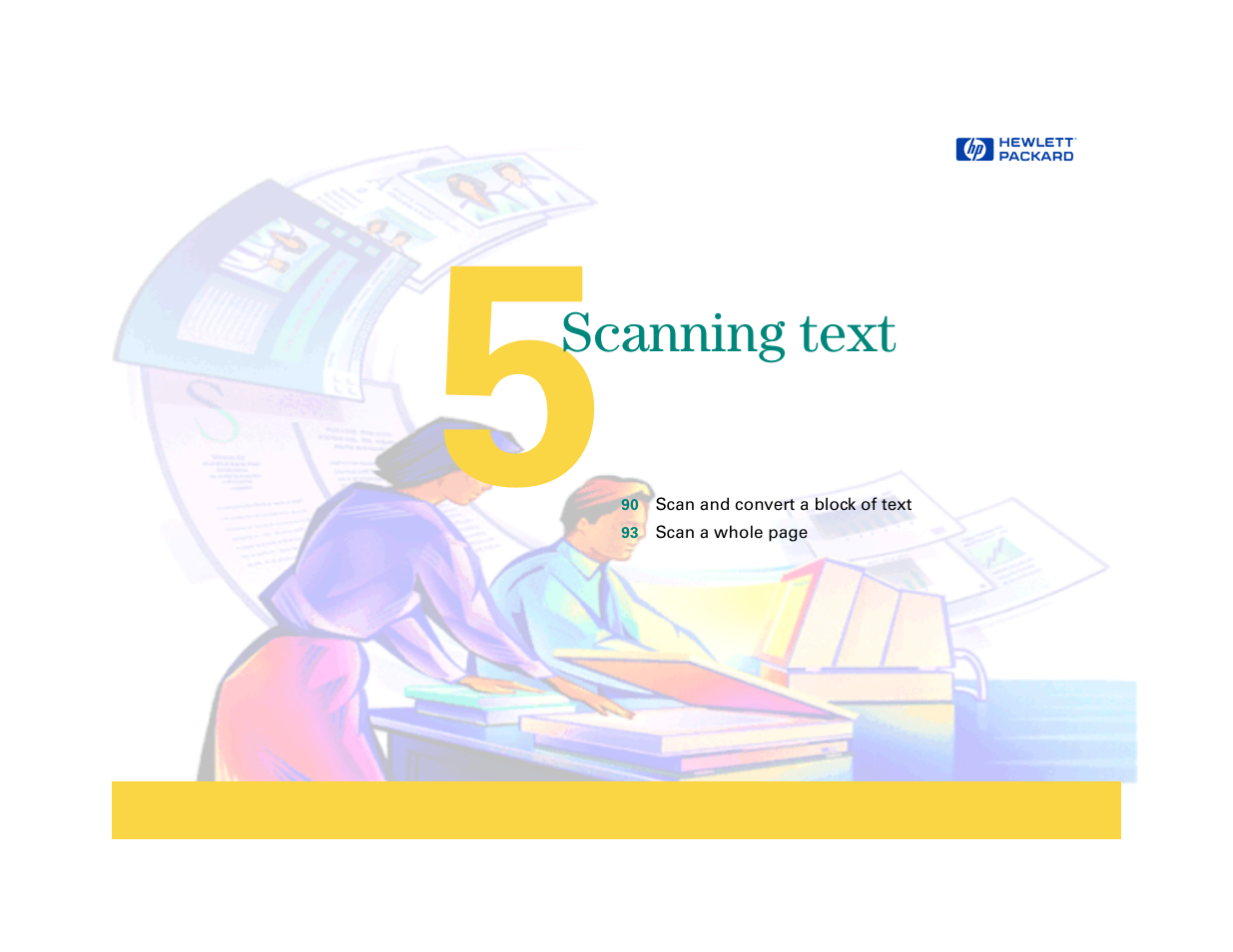 Scanning text, Scanning text 89 | HP 6200C User Manual | Page 89 / 110