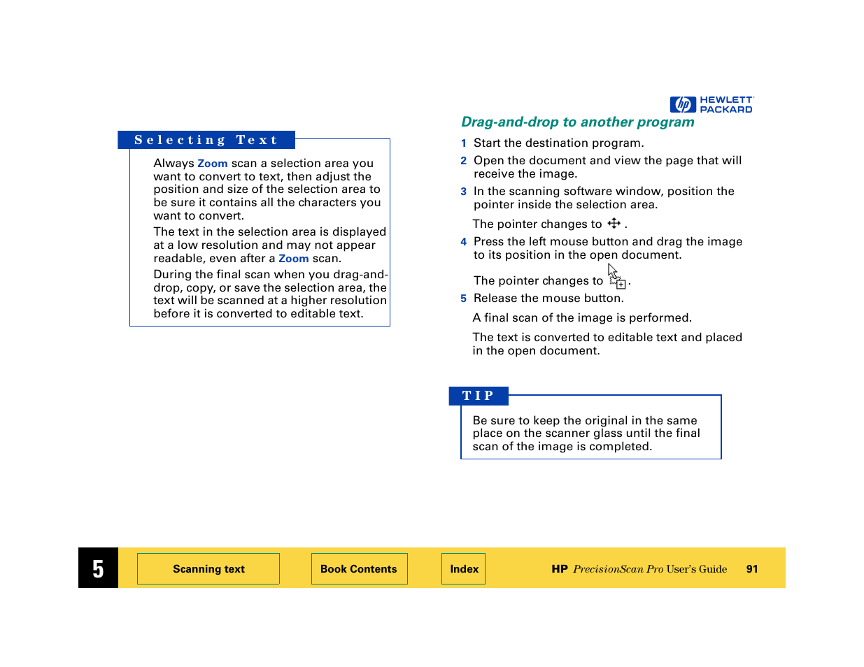 Drag-and-drop to another program | HP 6200C User Manual | Page 91 / 110