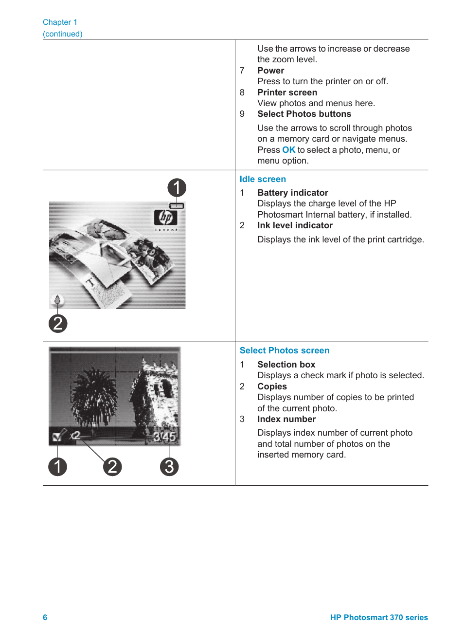 HP 370 Series User Manual | Page 10 / 65