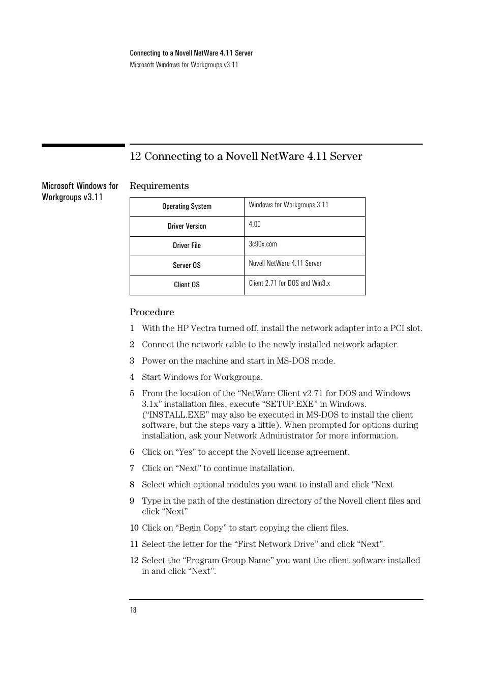 HP 3COM ETHERLINK III 3C900-B User Manual | Page 20 / 23