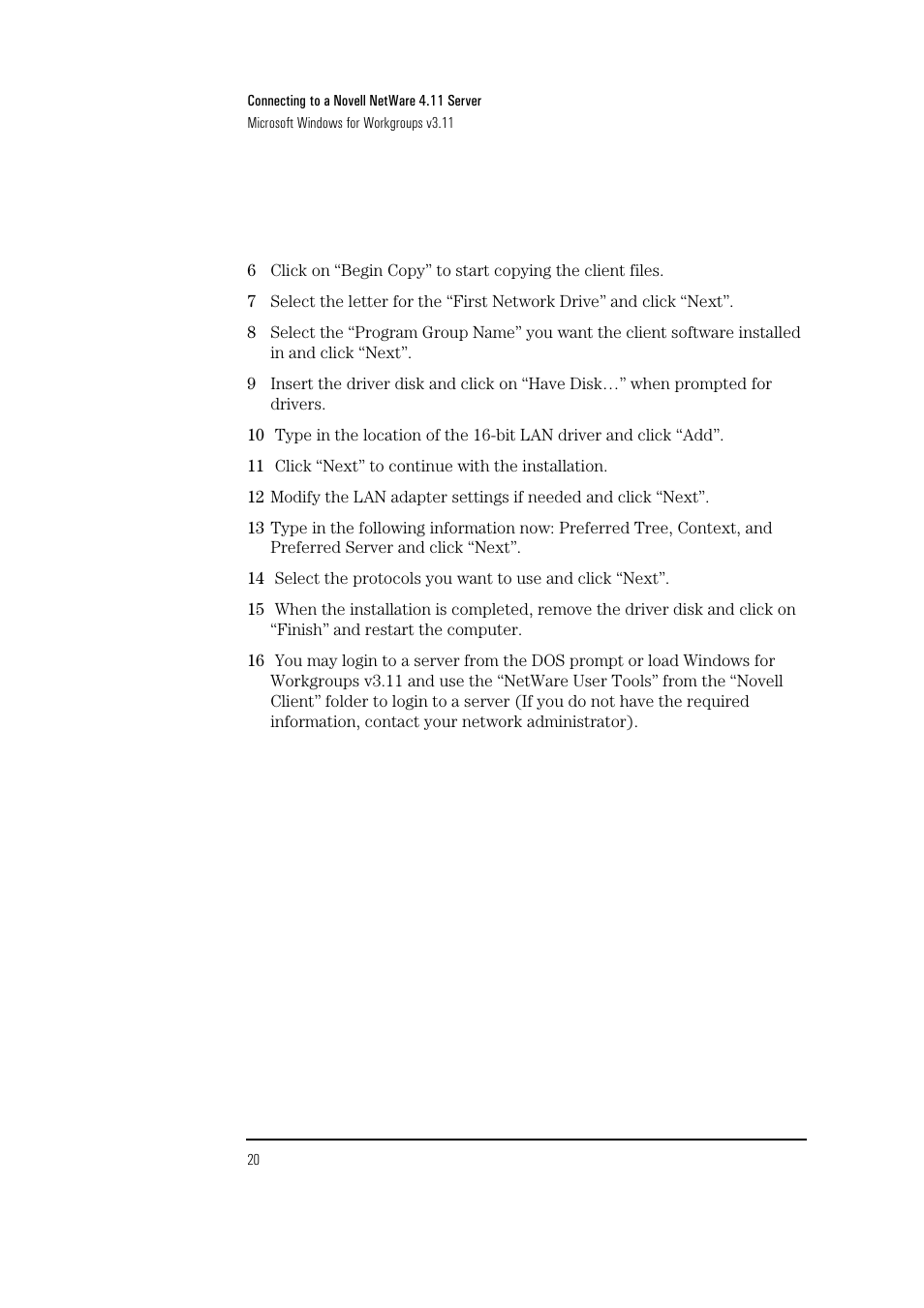 HP 3COM ETHERLINK III 3C900-B User Manual | Page 22 / 23