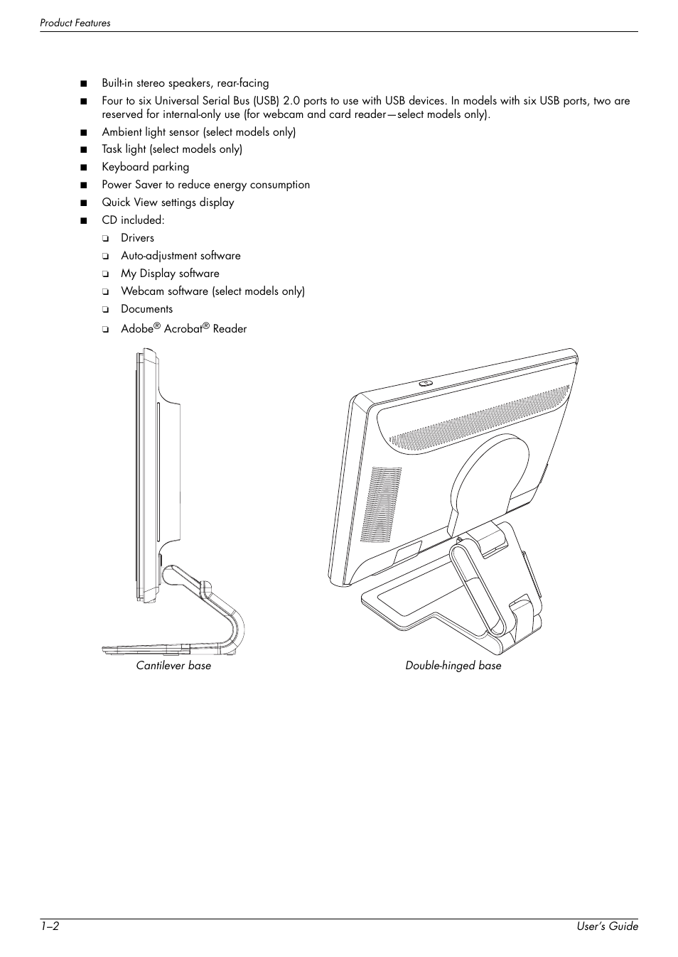 HP W2338h User Manual | Page 10 / 68