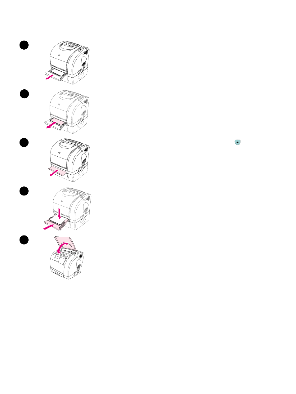 To clear jams from input | HP 2500 Series User Manual | Page 70 / 152