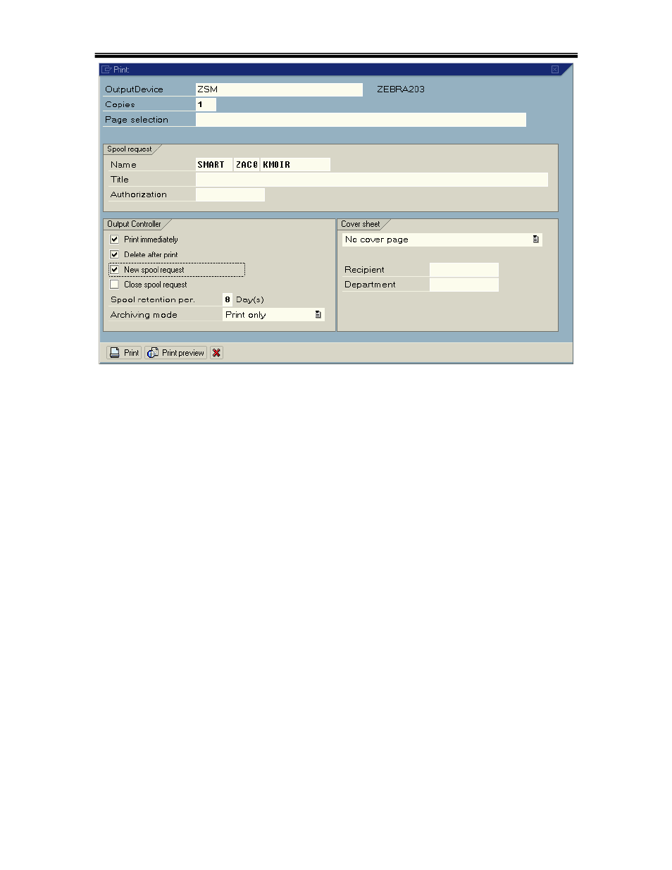 HP SAP Smart Forms and Zeberea Print User Manual | Page 17 / 52