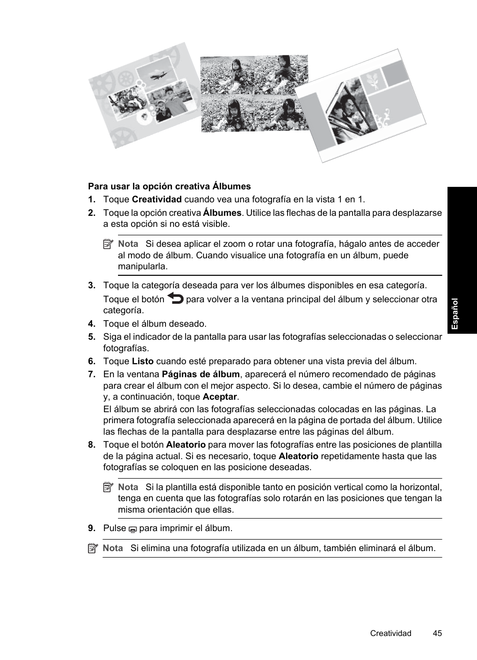 HP Photosmart A820 series User Manual | Page 45 / 53