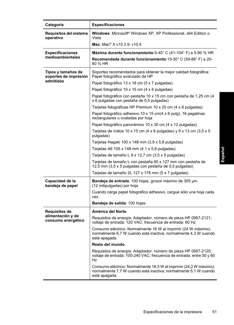HP Photosmart A820 series User Manual | Page 51 / 53