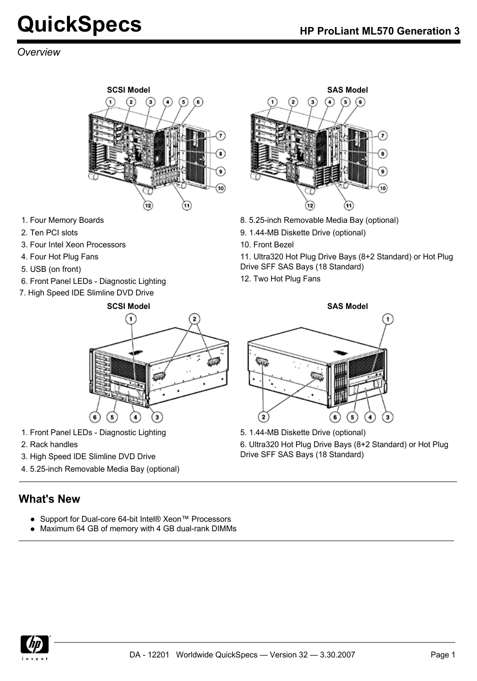 HP ML570 User Manual | 52 pages