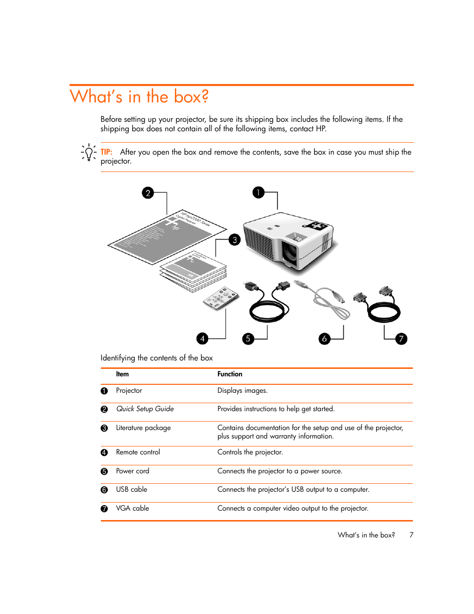 What’s in the box | HP xp7010/xp7030 User Manual | Page 7 / 72