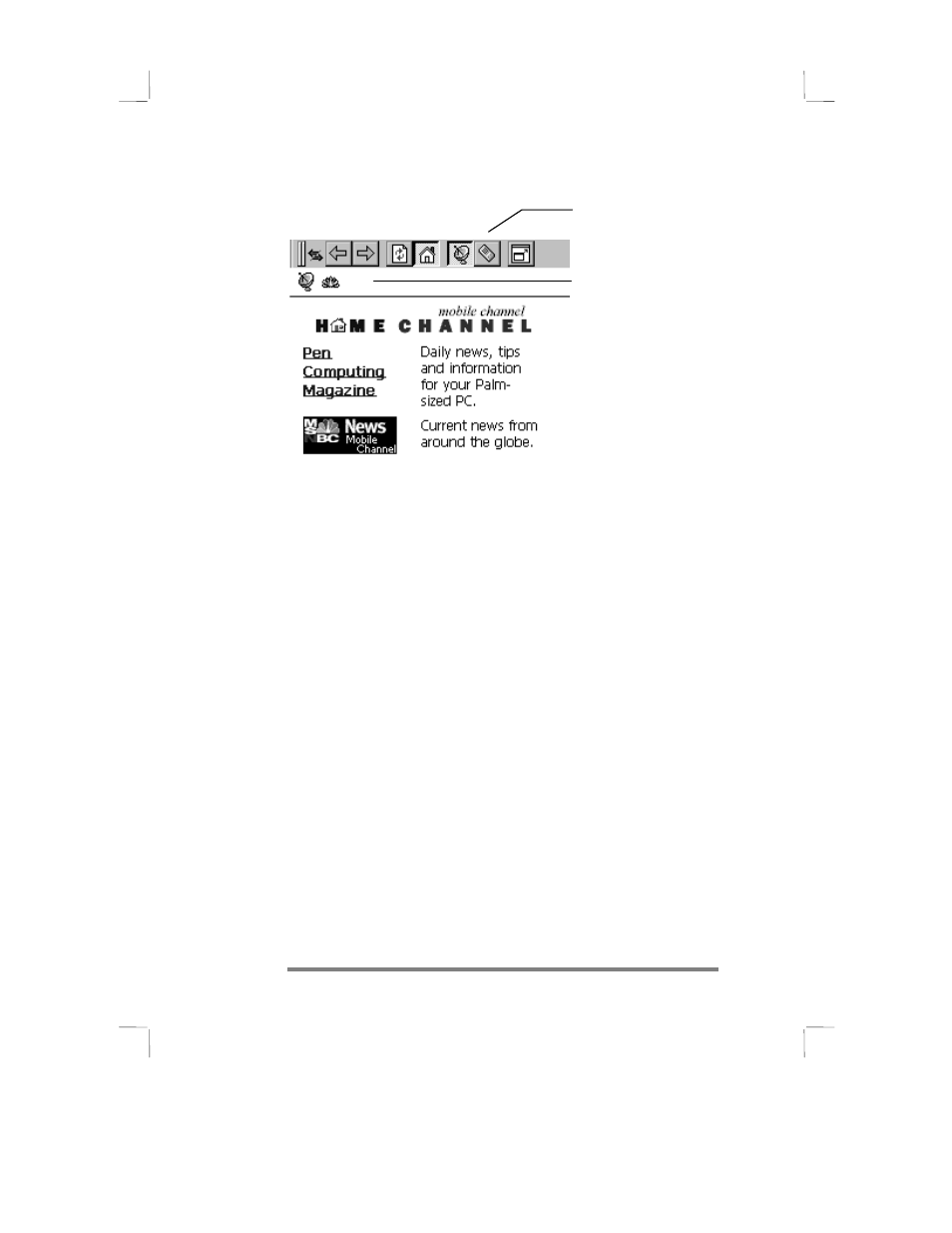 Sending and receiving messages with inbox, Displaying mobile desktop components | HP 430se User Manual | Page 64 / 151
