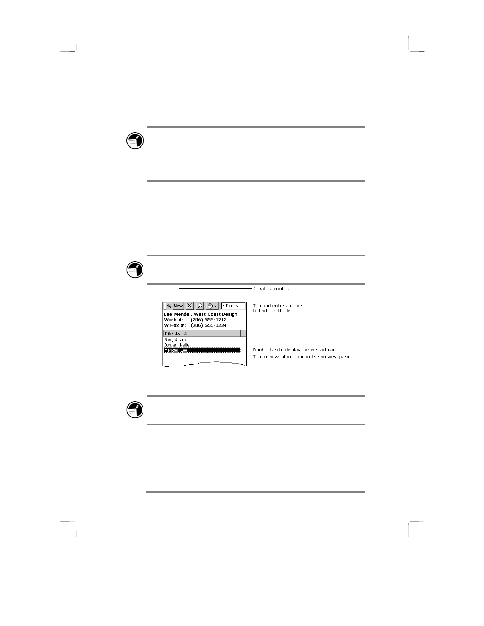 Contacts— tracking friends and colleagues | HP 430se User Manual | Page 80 / 151