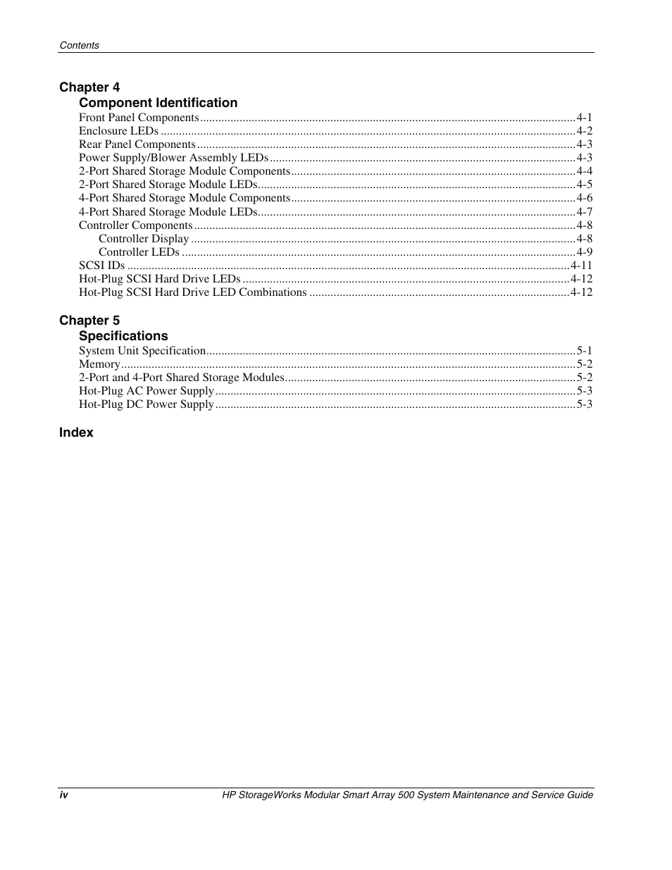 HP StorageWorks Modular Smart Array 500 System User Manual | Page 4 / 46