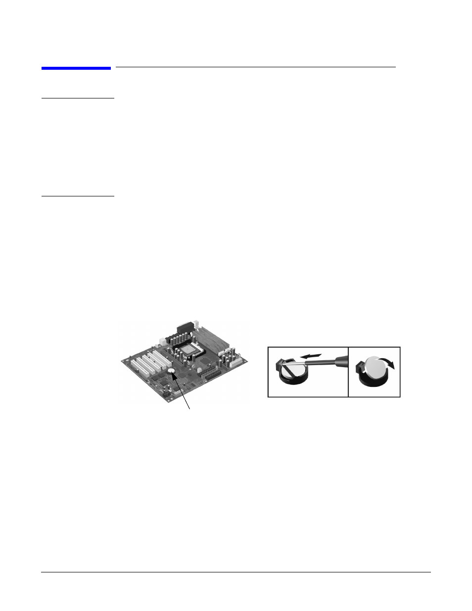 Replacing the battery, Figure626 replacing the battery | HP A7818-IE002 User Manual | Page 151 / 196