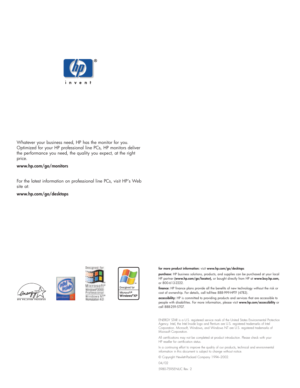 HP VECTRA VL420 User Manual | Page 16 / 16