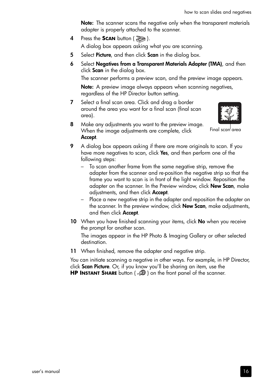 HP scanjet 4600 Series User Manual | Page 21 / 38