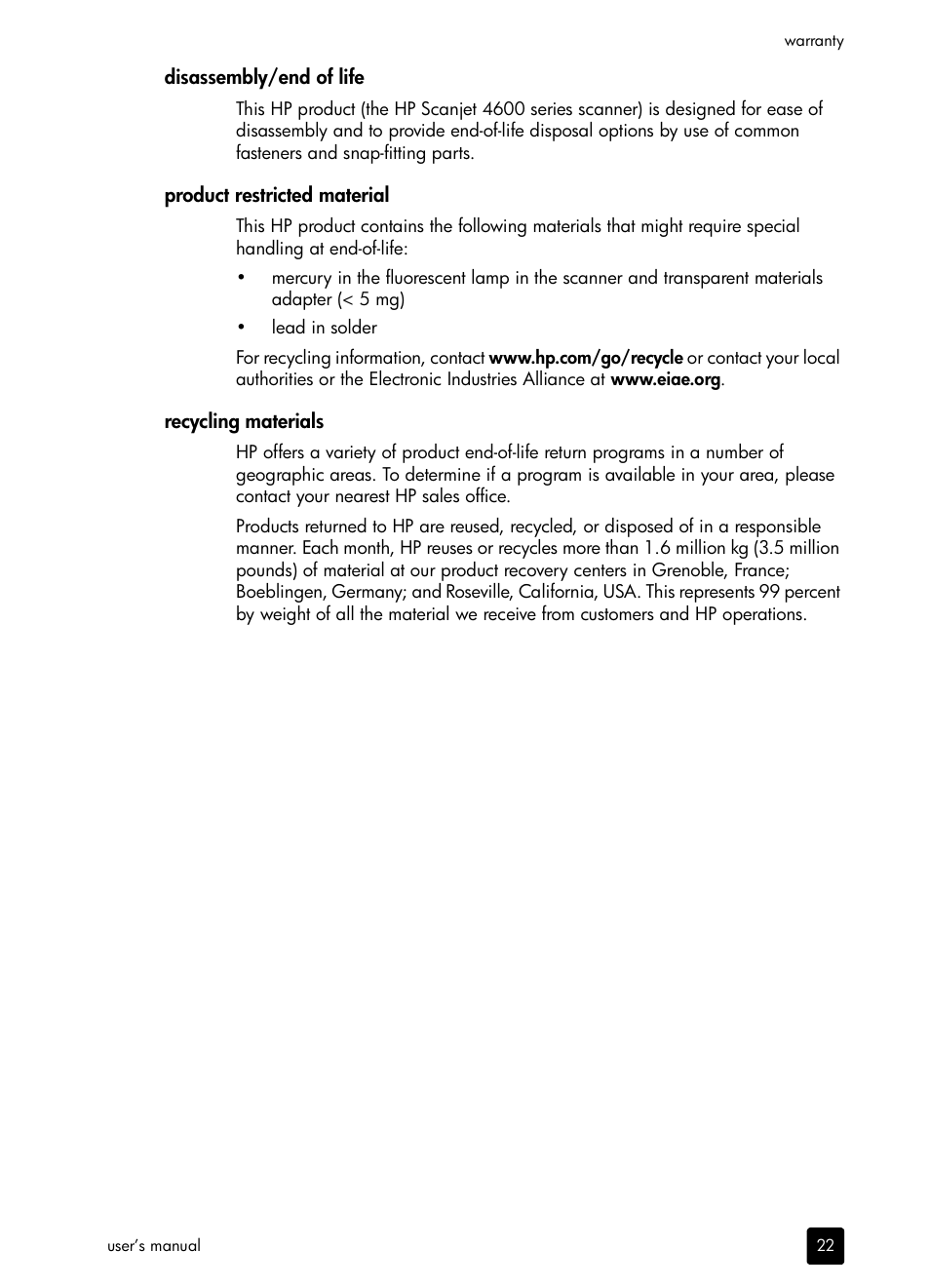 HP scanjet 4600 Series User Manual | Page 27 / 38