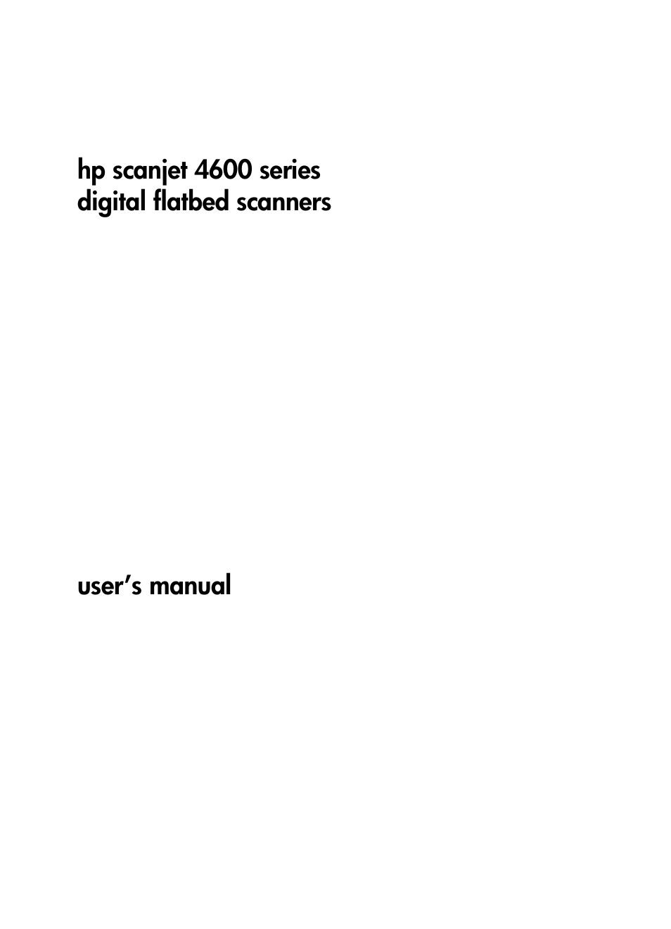 HP scanjet 4600 Series User Manual | Page 3 / 38