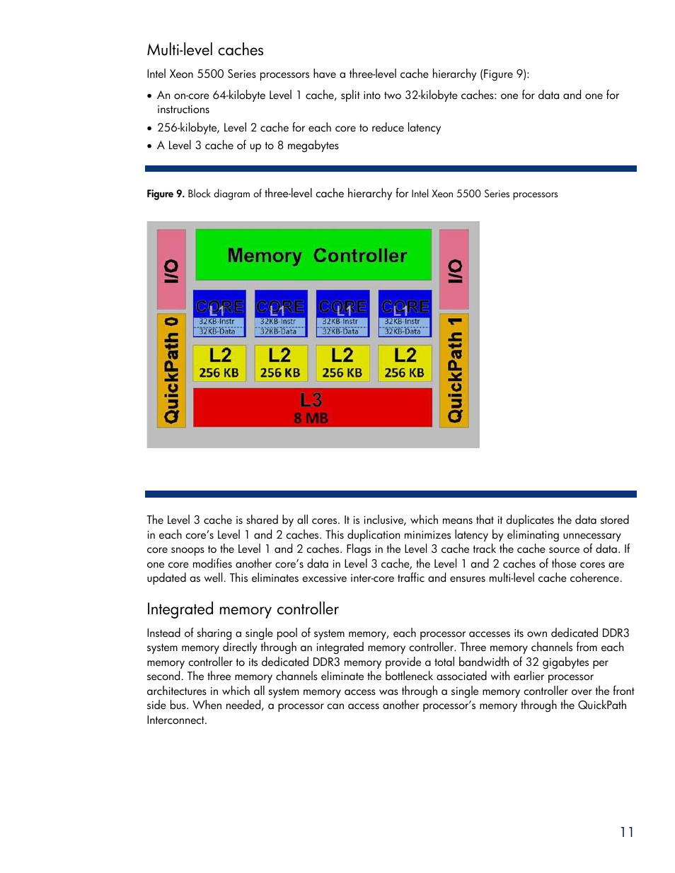 Multi-level caches | HP SL6000 User Manual | Page 11 / 25