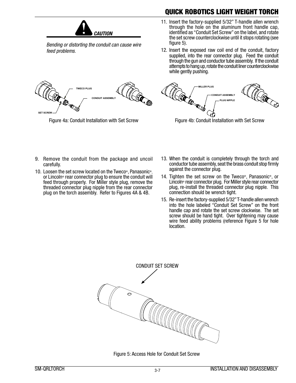 Quick robotics light weight torch | Tweco Lightweight Quick Robotic Torch User Manual | Page 11 / 23
