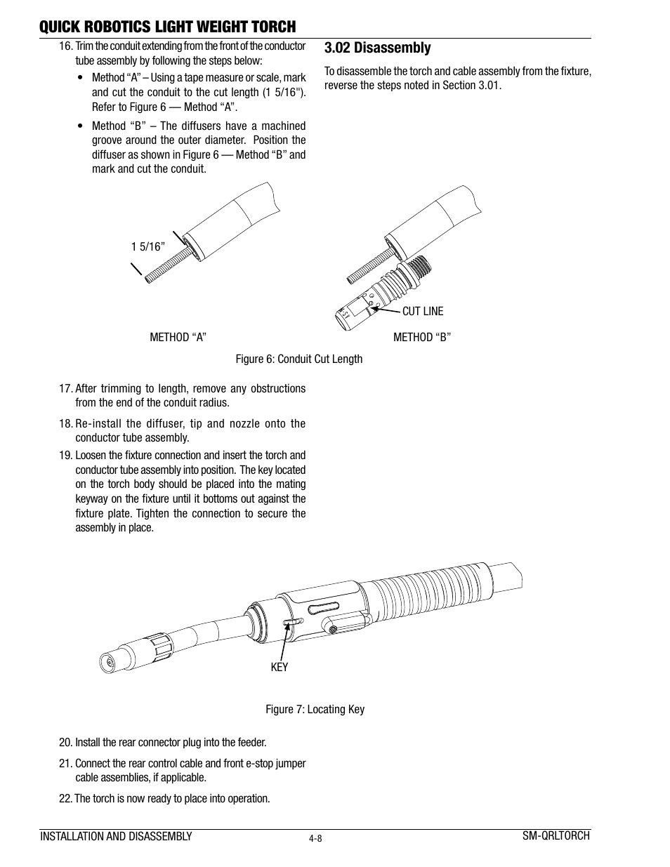 Quick robotics light weight torch, 02 disassembly | Tweco Lightweight Quick Robotic Torch User Manual | Page 12 / 23