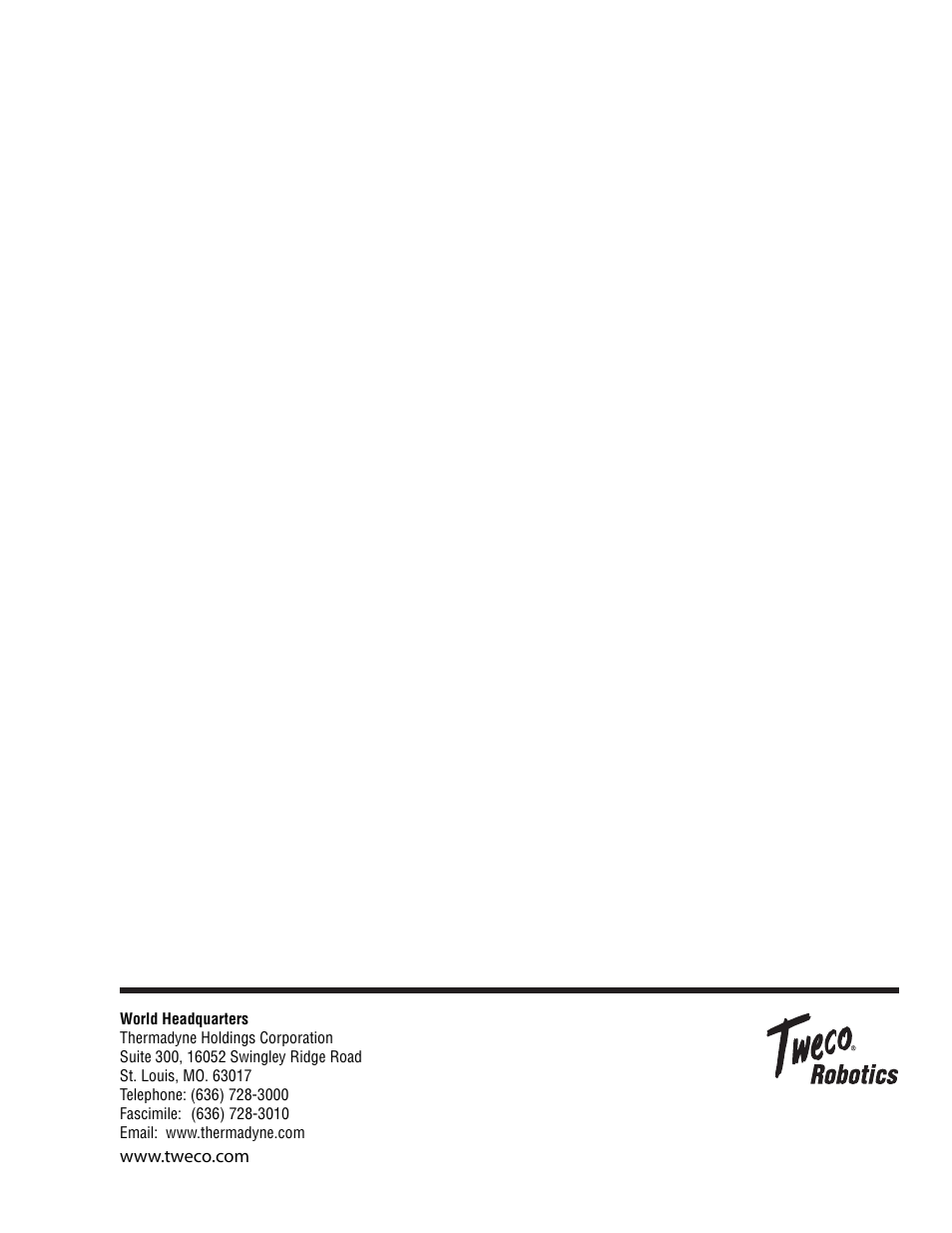 Tweco Lightweight Quick Robotic Torch User Manual | Page 23 / 23