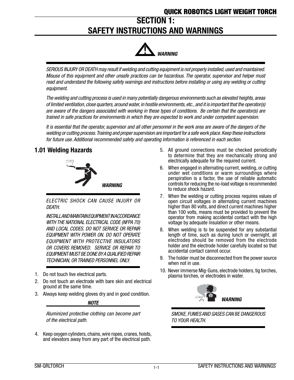 Quick robotics light weight torch | Tweco Lightweight Quick Robotic Torch User Manual | Page 5 / 23