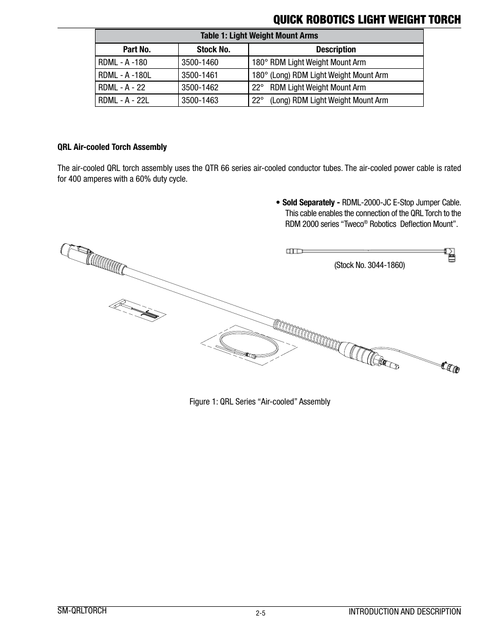 Quick robotics light weight torch | Tweco Lightweight Quick Robotic Torch User Manual | Page 9 / 23