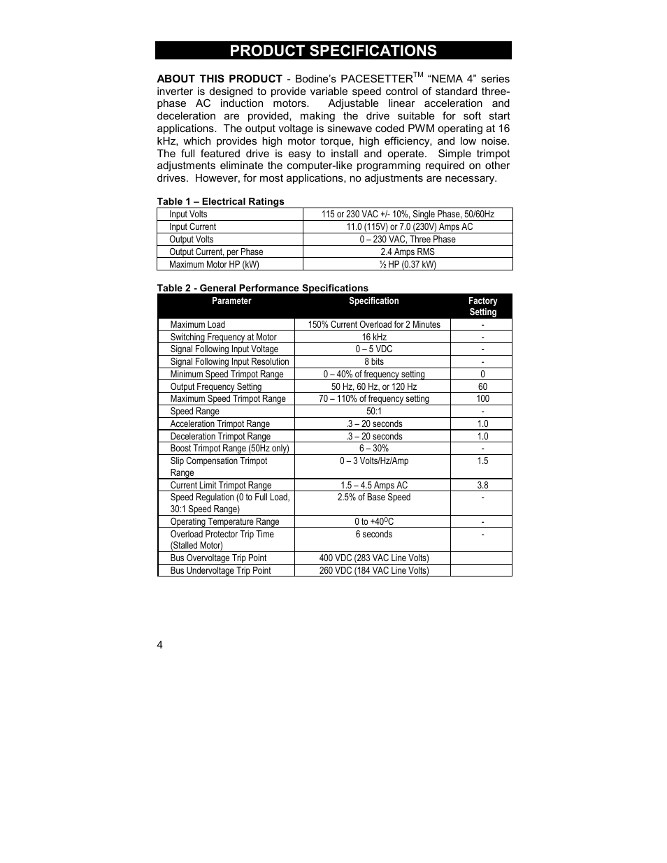 Product specifications | HP 2995 User Manual | Page 4 / 20