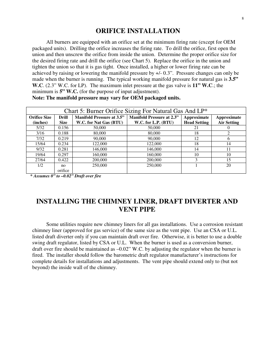 Orifice installation | HP SU-2A User Manual | Page 8 / 16